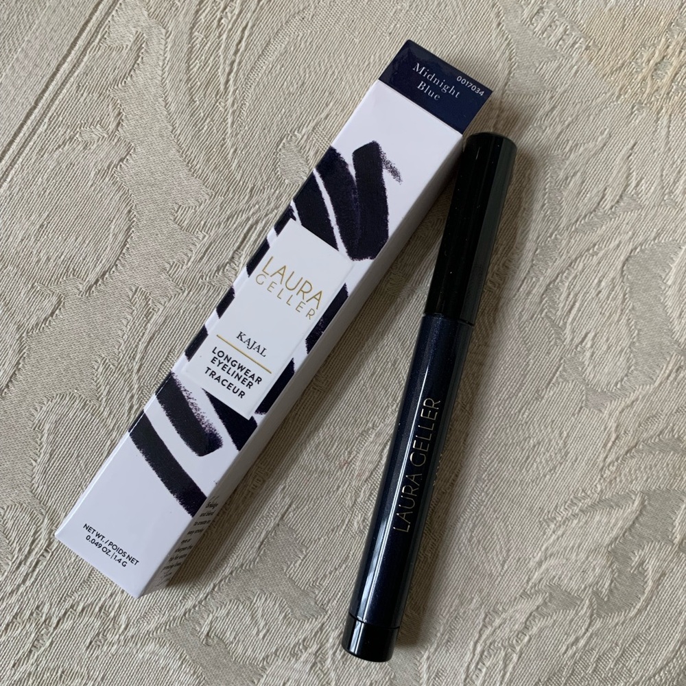 Laura Geller Kajal Eyeliner & Eyeshadow Stick in Midnight Blue Kohl Navy BNIB
